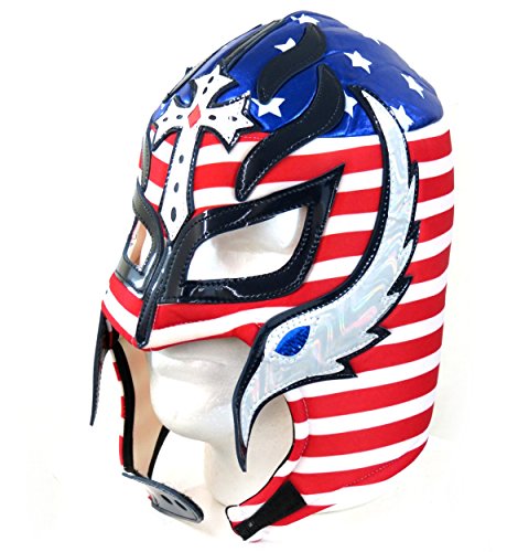 Rey Mysterio Adult Premium Lucha Libre Wrestling Mask (Pro-fit) Costume Wear - USA