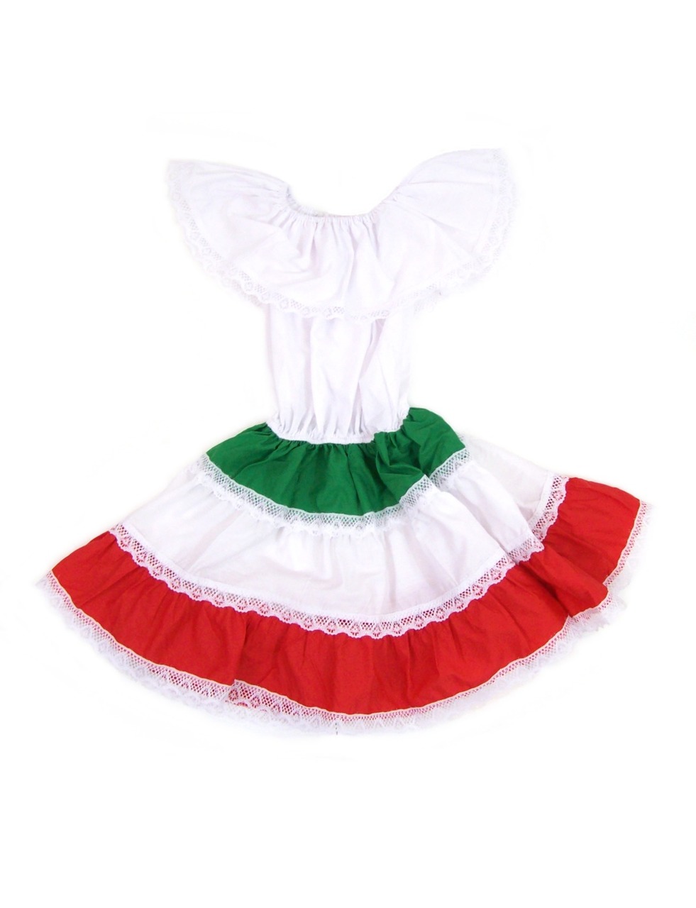 Mexican Dress 3 Colors for Girls