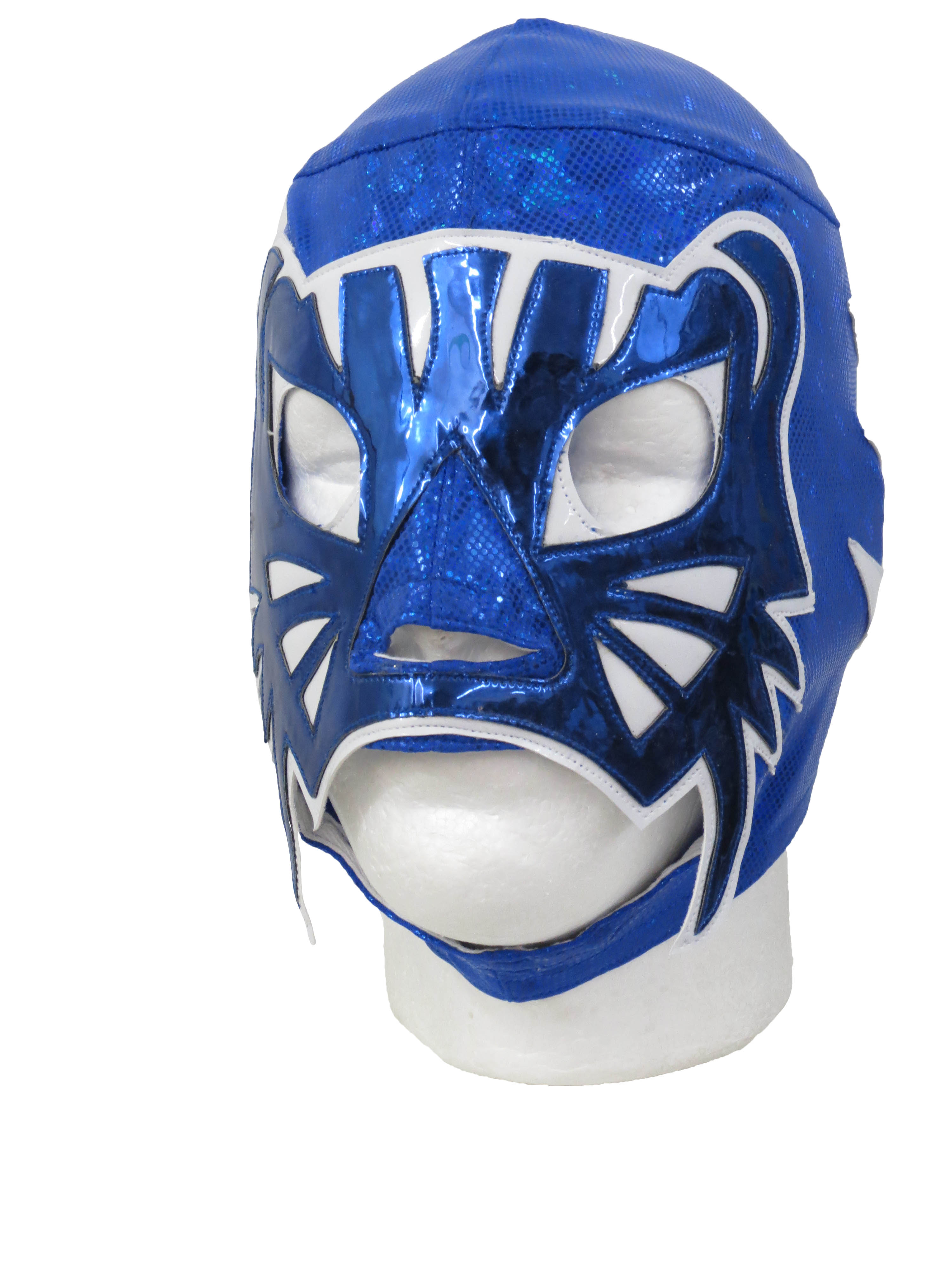 Pro Grade Mexican Luchador Lucha Libre Lycra Mask Blue Panther
