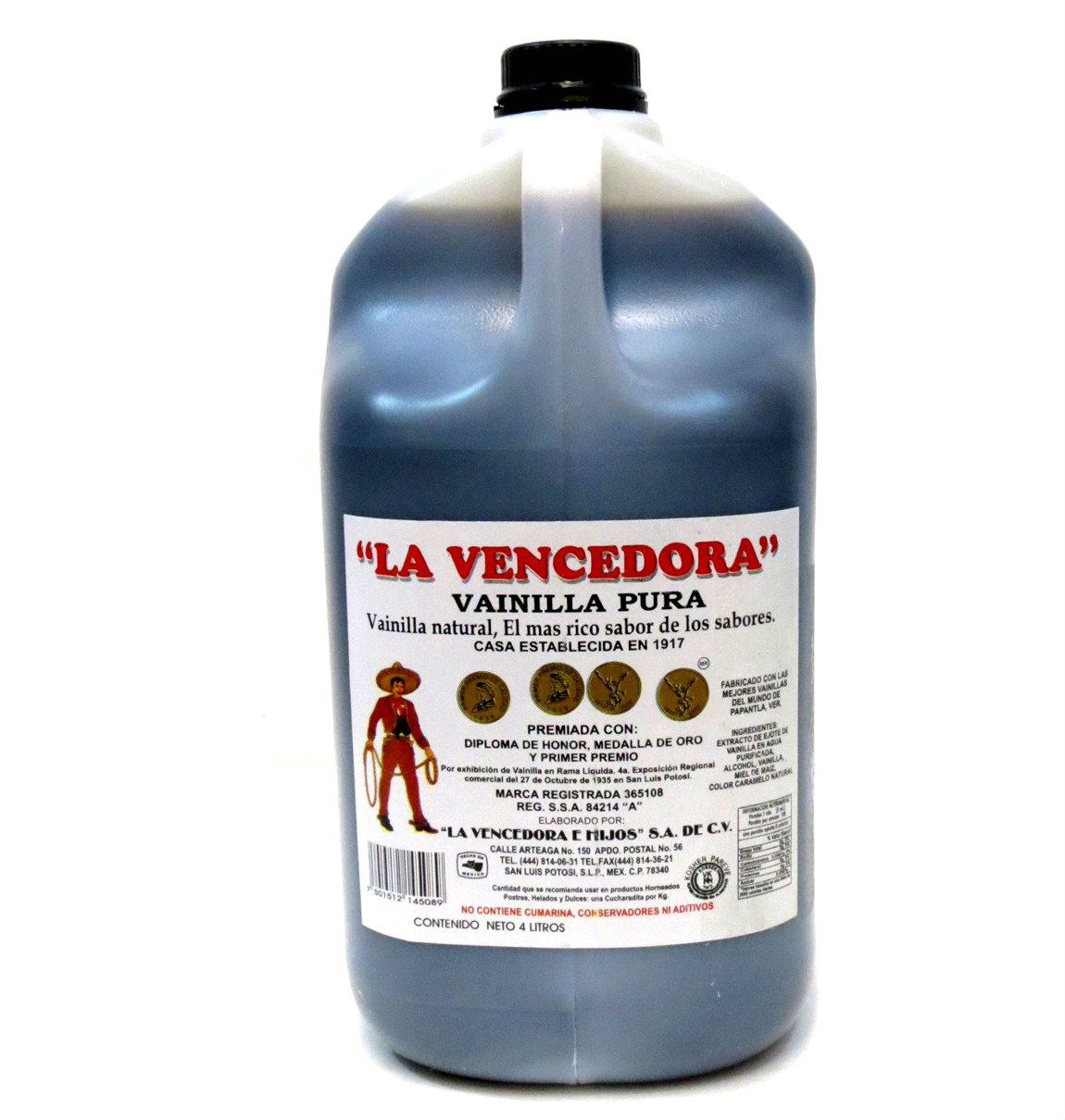 La Vencedora 1 Gallon 4 Pure Mexican Vanilla Vainilla Extract From Mexico