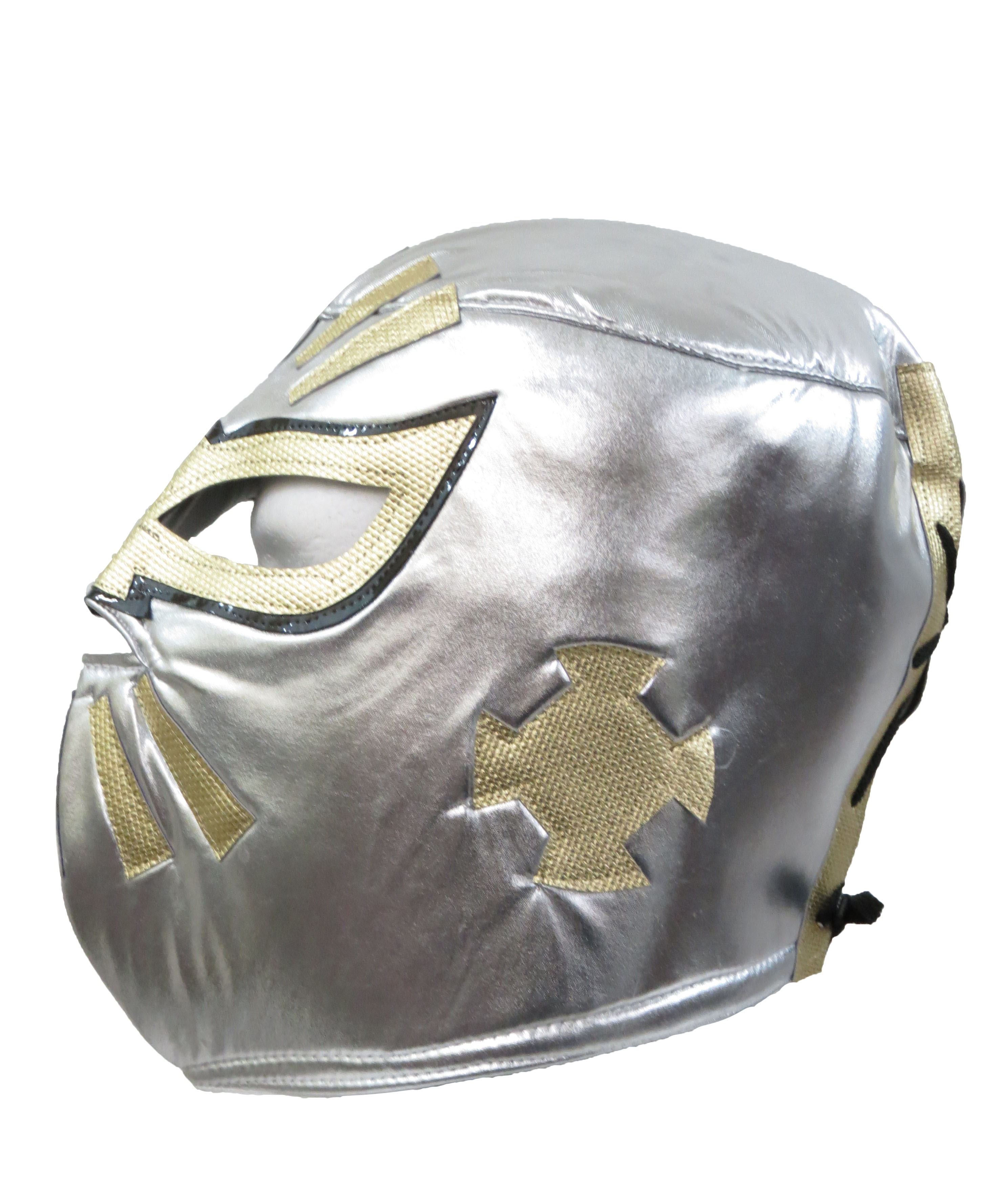 Mistico Sin Cara Adult Lucha Libre Wrestling Mask (Pro-fit) Costume Wear - Silver