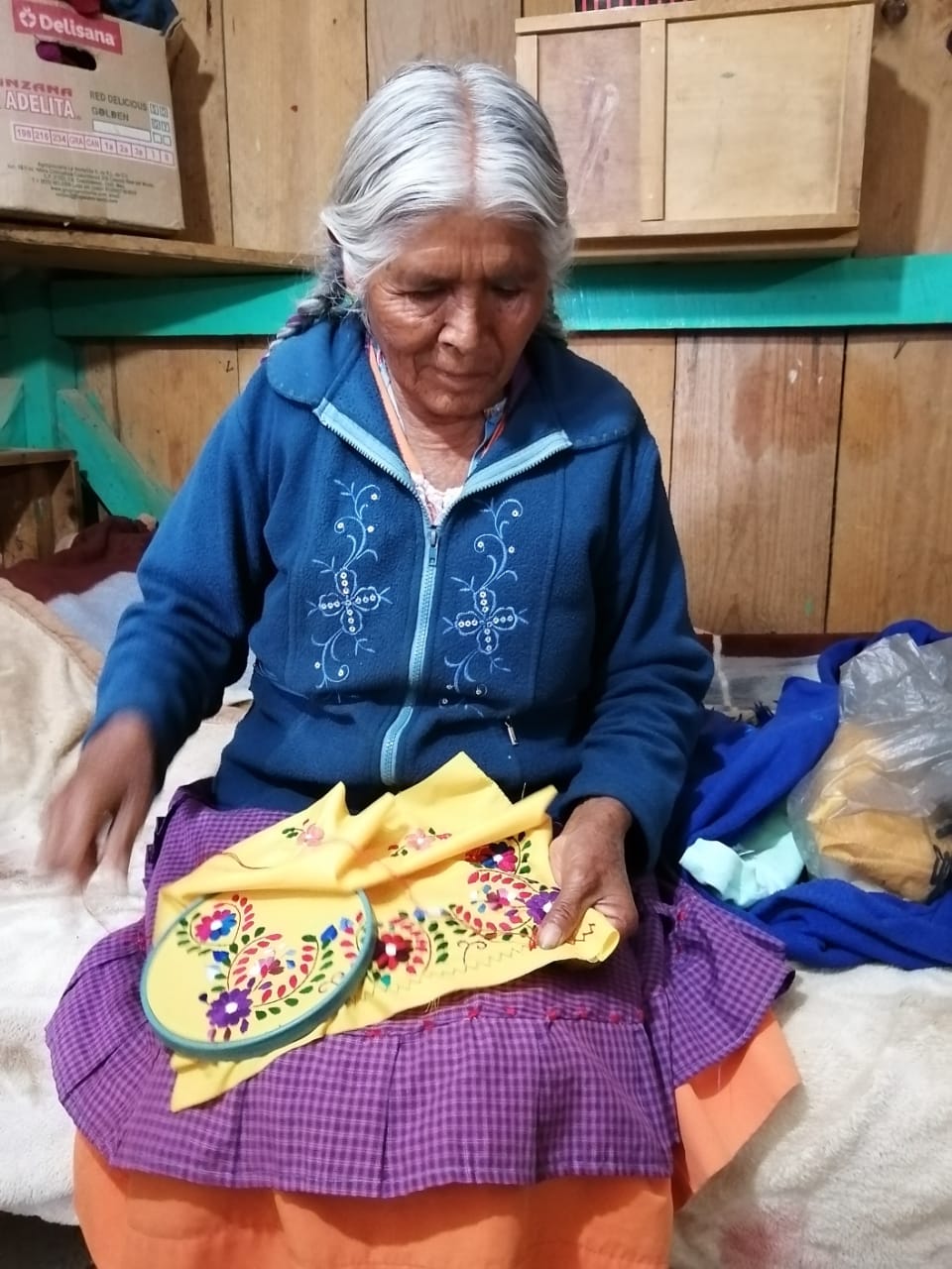 Old Woman Hand Embroidery